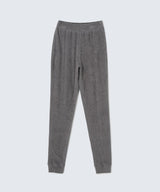 Cotton cashmere pile gray set (bustier and pants)