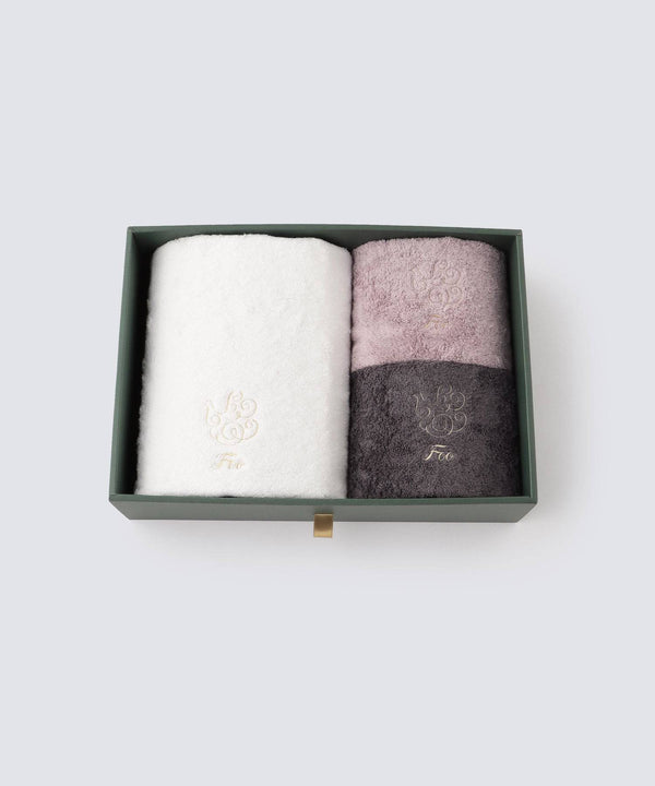 Gift set with 1 bath towel and 2 face towels - Foo Tokyo