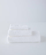 Organic Cotton Towel Bath Towel/Face Towel/Hand Towel 3-size set in same color (white) - Foo Tokyo