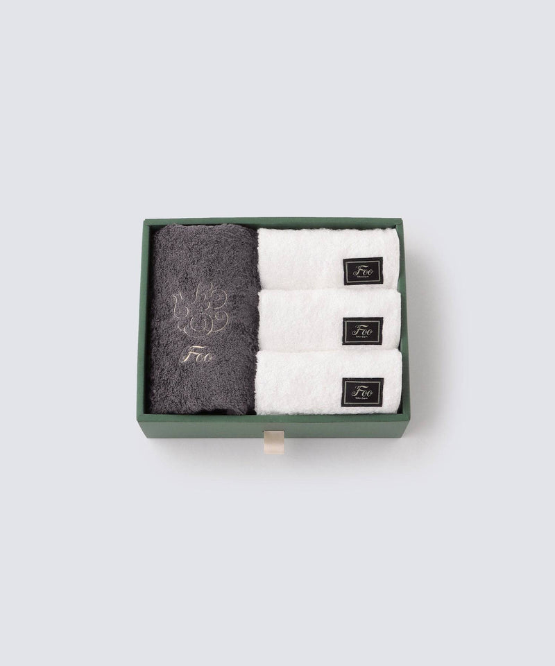 Gift set with 1 face towel & 3 mini hand towels - Foo Tokyo