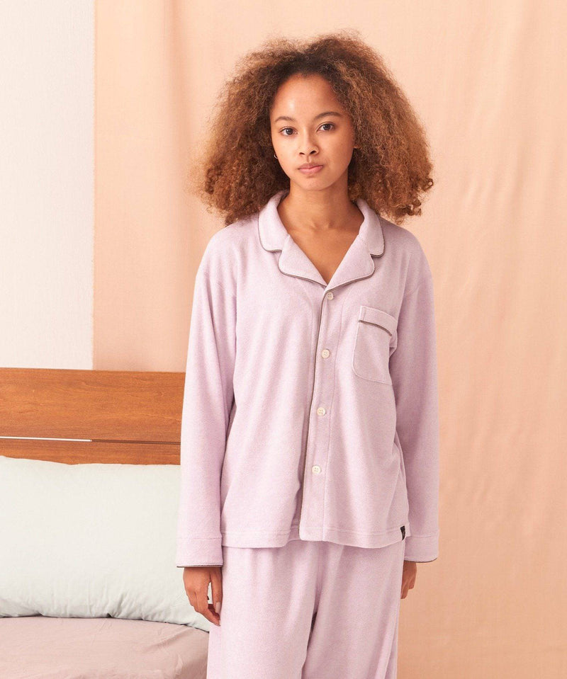 【Tops】Cotton Pajamas Lavender - Foo Tokyo