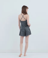 Silk Camisole Charcoal Gray