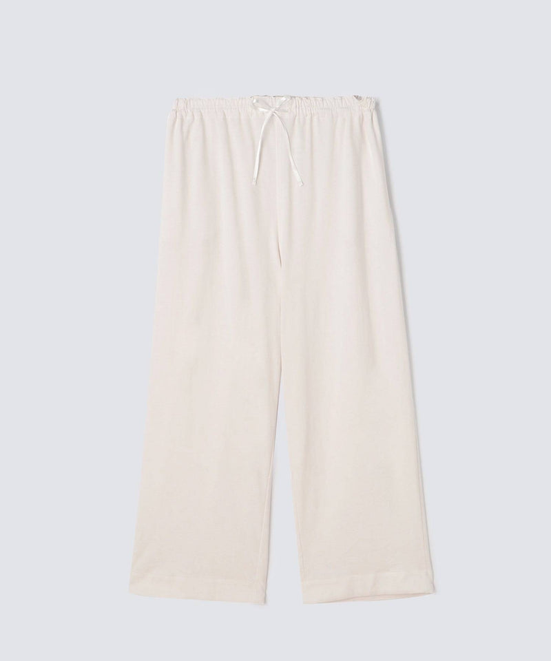 【Bottoms】Royal Organic Cotton Double Button Pajamas Off-White - Foo Tokyo