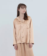 【Tops】Silk pajamas Pink-beige - Foo Tokyo