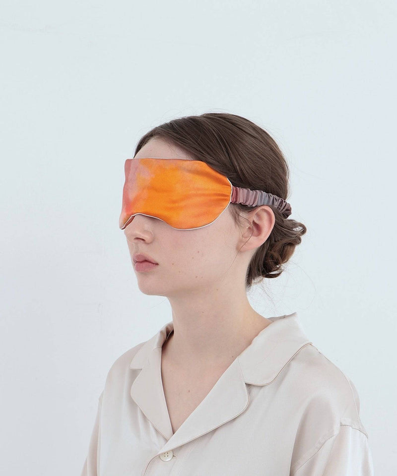 Water Color Silk Eye Mask Evening Glow - Foo Tokyo