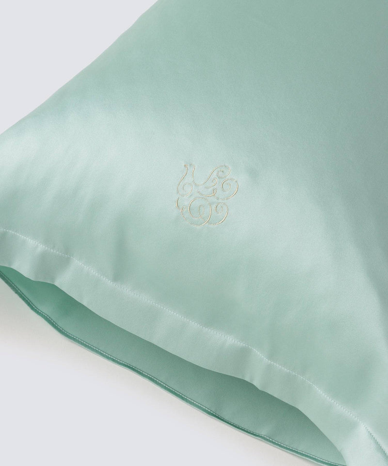 Silk Pillow Case Mint Green - Foo Tokyo