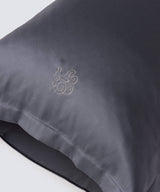 Silk Pillow Case Charcoal Gray - Foo Tokyo