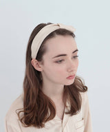 Silk Hairband Pearl White - Foo Tokyo