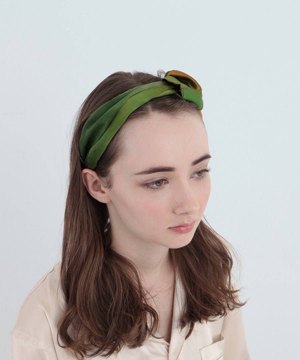 Watercolor Silk Hairband Misty Lake - Foo Tokyo