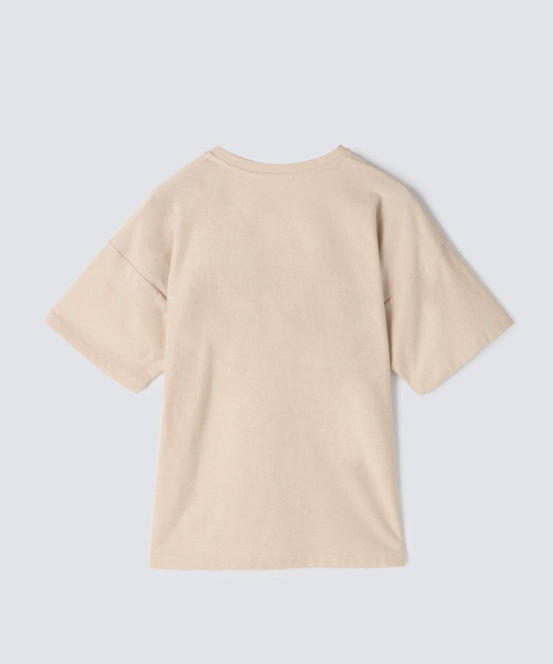 Royal Organic Cotton T-Shirt Beige - Foo Tokyo