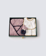 Baby Gift Set (Swaddling Clothes, Bib, Belt Cover, Rattle Toy x 1) - Foo Tokyo