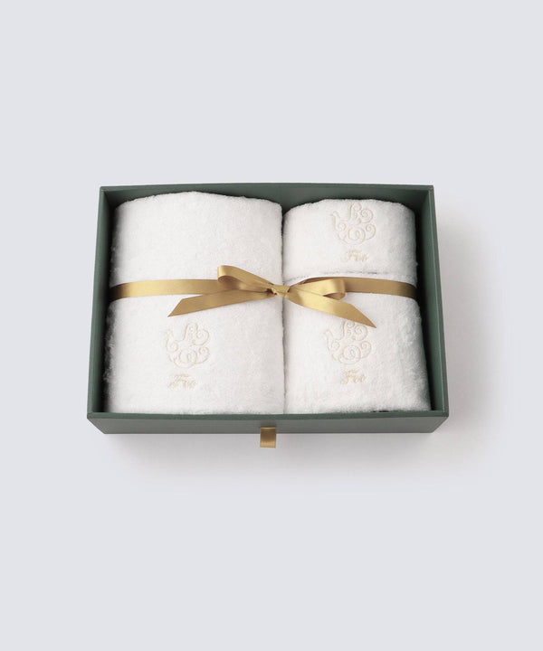 Bath towel & face towel & hand towel 1 piece each Gift set - Foo Tokyo