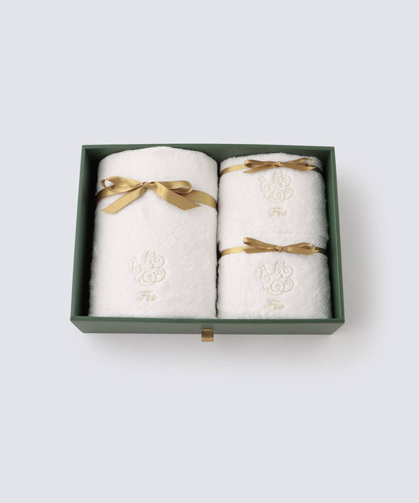 Gift set with 1 bath towel and 2 face towels - Foo Tokyo