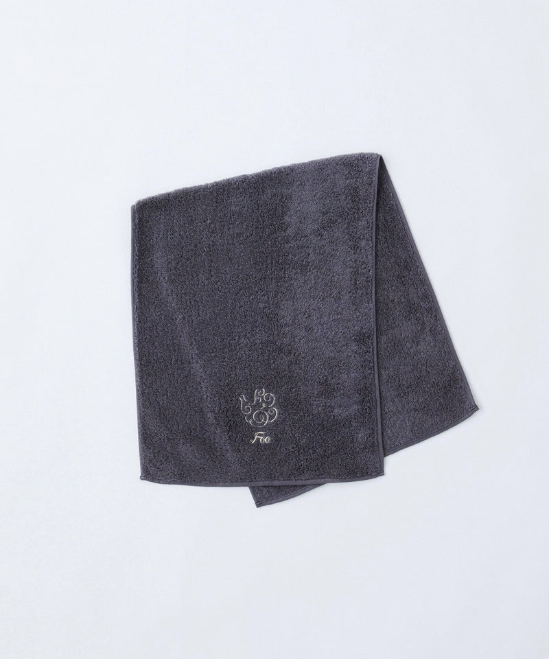 Organic Cotton Towel Bath Towel/Face Towel/Hand Towel 3-size set in same color (charcoal gray) - Foo Tokyo