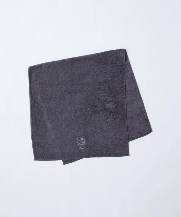 Organic Cotton Towel Bath Towel/Face Towel/Hand Towel 3-size set in same color (charcoal gray) - Foo Tokyo