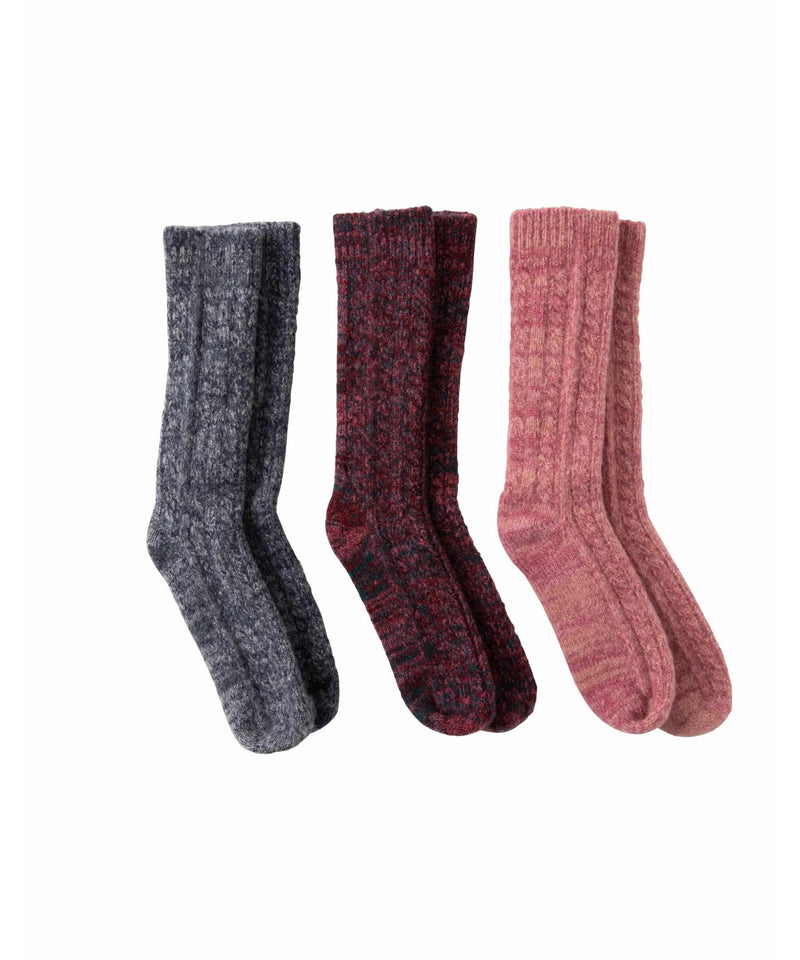 ［john masters organics collaboration gift] Travel care gift and knit room socks (gray and blue)